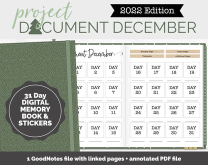 2022 Project Document December Digital Album and Stickers