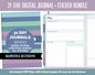 31 Day Digital Journal + Sticker Bundle | Aurora Theme