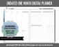 Undated One Month Digital Planner | Aurora Theme - Best Life Weekly | GoodNotes, iPad & Android