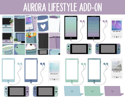 Aurora Lifestyle Add-On Digital Stickers