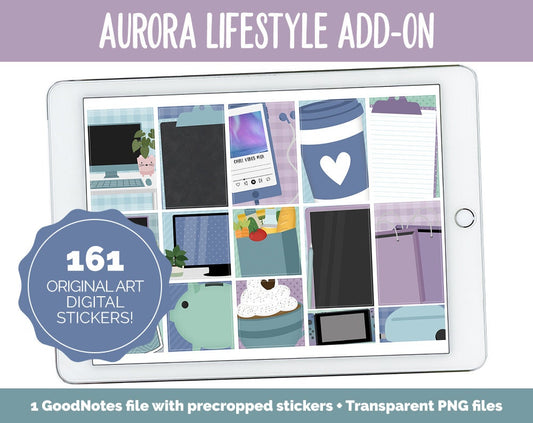Aurora Lifestyle Add-On Digital Stickers