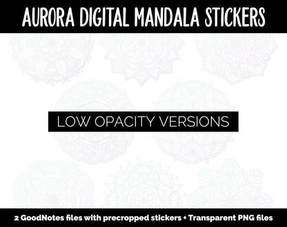 Aurora Mandala Digital Planner Stickers
