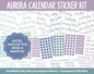 Aurora Calendar Essentials Digital Planner Stickers