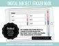 Blank Subject Digital Sticker Books | Borealis Theme