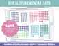 Borealis Fun Calendar Date Digital Stickers | GoodNotes, iPad and Android