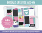 Borealis Lifestyle Add-On Digital Stickers | GoodNotes & iPad | TV, Playlist, Travel, Reading, Work, Groceries