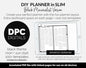 DIY Slim Digital Planner | Black | Minimalist | GoodNotes, iPad & Android