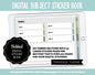 Blank Subject Digital Sticker Books | Tranquil Theme | Goodnotes, iPad & Android | Blank Notebook, Tabbed