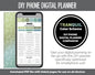 DIY Phone Digital Planner | Tranquil Theme | Goodnotes, iPad & Android