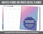 Undated Hybrid One Month Digital Planner | Stargazer Theme | GoodNotes, iPad & Android