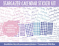 Stargazer Calendar Essentials Digital Planner Stickers | GoodNotes, iPad and Android | Dates, Days of the Week, Months