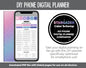 DIY Phone Digital Planner | Stargazer Theme | Goodnotes, iPad & Android | Hobonichi, Planner, Notebook