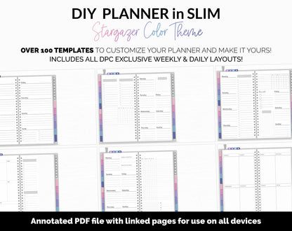 DIY Slim Digital Planner | Stargazer Theme | GoodNotes, iPad & Android