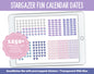 Stargazer Fun Calendar Date Digital Stickers | GoodNotes, iPad and Android