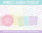 Sprinkles Calendar Essentials Digital Planner Stickers | GoodNotes, iPad and Android | Dates, Days of the Week, Months