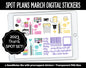 Spot Plans March Digital Stickers | GoodNotes, iPad and Android | Rainbow | Sassy, St. Patrick's Day, Adulting, Planning, Funny