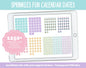 Sprinkles Fun Calendar Date Digital Stickers | GoodNotes, iPad and Android