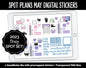 Spot Plans May Digital Stickers | GoodNotes, iPad and Android | Stargazer | Sassy, Space, Adulting, Planning, Funny