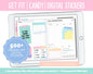 Get Fit Candy Digital Stickers | GoodNotes & iPad | Fitness, Health, Self-Care, Workout