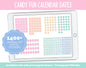 Candy Fun Calendar Date Digital Stickers | GoodNotes, iPad and Android