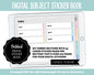 Blank Subject Digital Sticker Books | Candy Theme