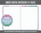 Linked Digital Notebooks 4- Pack | Bliss Theme | GoodNotes, iPad & Android