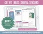 Get Fit Bliss Digital Stickers | GoodNotes & iPad | Fitness, Health, Self-Care, Workout