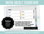 Blank Subject Digital Sticker Books | Sunrise Theme | Goodnotes, iPad & Android