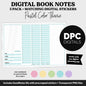 Digital Book Notes Journal Notebook | Pastel | GoodNotes, iPad & Android