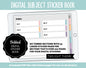 Blank Subject Digital Sticker Books | Twilight Theme | Goodnotes, iPad & Android