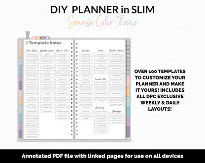 DIY Slim Digital Planner | Twilight Theme | GoodNotes, iPad & Android