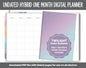 Undated Hybrid One Month Digital Planner | Twilight Theme | GoodNotes, iPad & Android