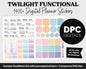 Twilight Functional Digital Sticker Set | GoodNotes, iPad & Android | Papers, Sticky Notes, Chores, Work, Adulting, Tasks, Dates