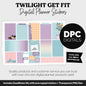 Get Fit Twilight Digital Stickers | GoodNotes & iPad | Fitness, Health, Self-Care, Workout