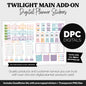 Twilight Add-On Digital Stickers | GoodNotes & iPad | Trackers, Budget, Meal Planning, Health, Habits