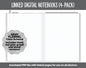 Linked Digital Notebooks 4- Pack | Gray Flannel Theme | GoodNotes, iPad & Android