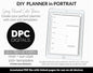 DIY Portrait Digital Planner | Gray Flannel Theme | Goodnotes, iPad & Android