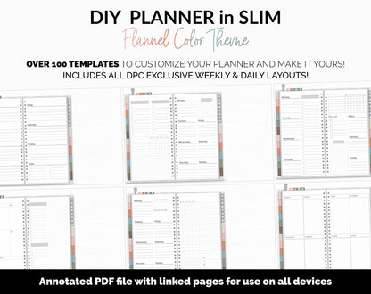 DIY Slim Digital Planner | Flannel Theme | GoodNotes, iPad & Android