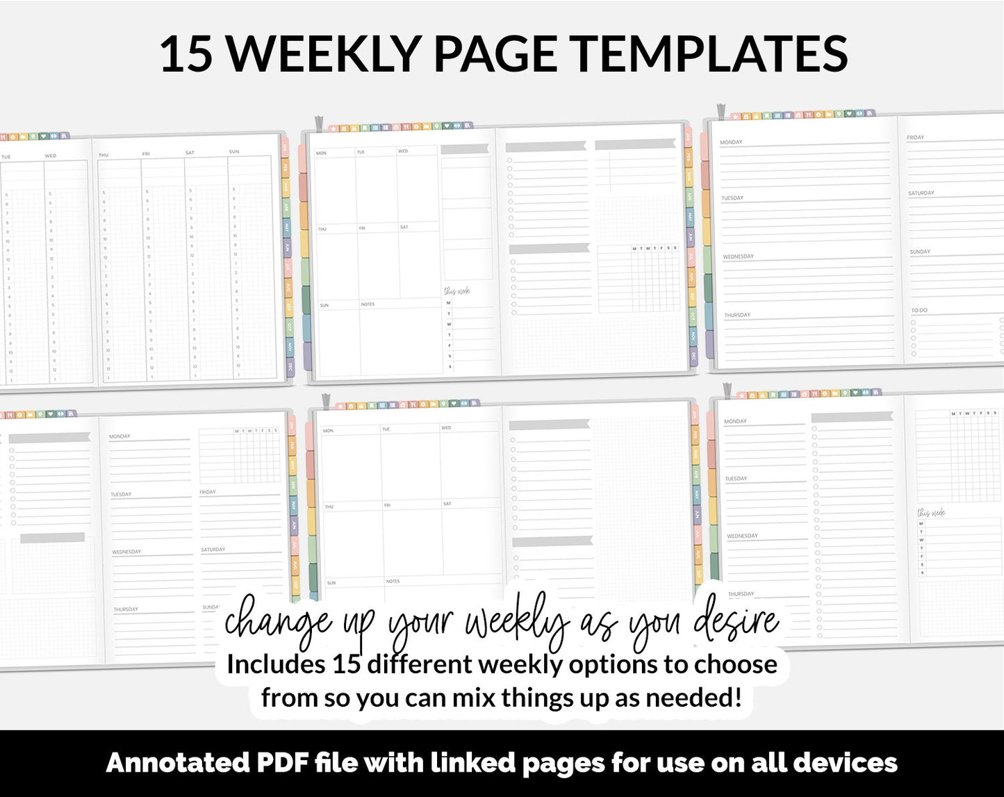 Undated DIY Hybrid Digital Planner | Boho | GoodNotes, iPad & Android