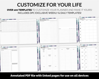 Undated DIY Hybrid Digital Planner | Destiny | GoodNotes, iPad & Android