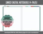 Linked Digital Notebooks 4- Pack | Merry Theme | GoodNotes, iPad & Android