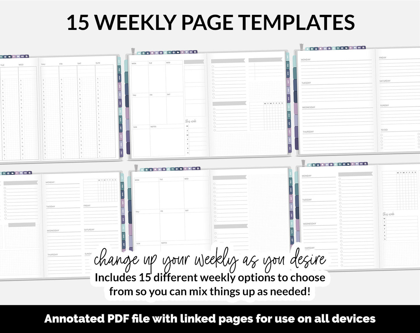 Undated DIY Hybrid Digital Planner | Destiny | GoodNotes, iPad & Android