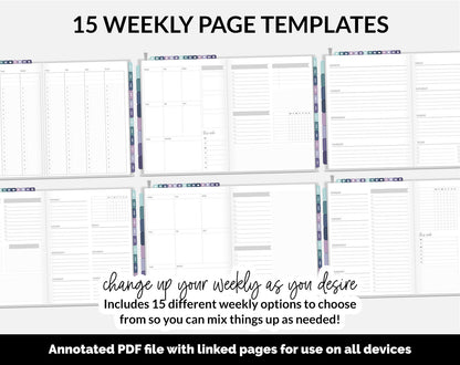 Undated DIY Hybrid Digital Planner | Destiny | GoodNotes, iPad & Android