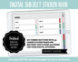 Blank Subject Digital Sticker Books | Merry Theme | Goodnotes, iPad & Android