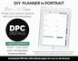 DIY Portrait Digital Planner | Merry Theme | Goodnotes, iPad & Android