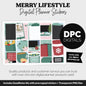 Merry Lifestyle Add-On Digital Stickers | GoodNotes & iPad | TV, Playlist, Travel, Reading, Work, Groceries