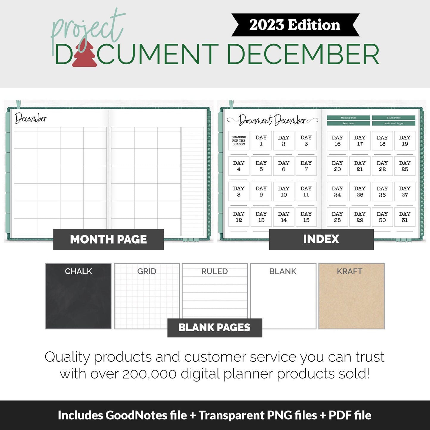 2023 Project Document December Digital Album and Stickers