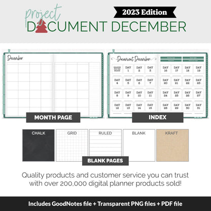 2023 Project Document December Digital Album and Stickers