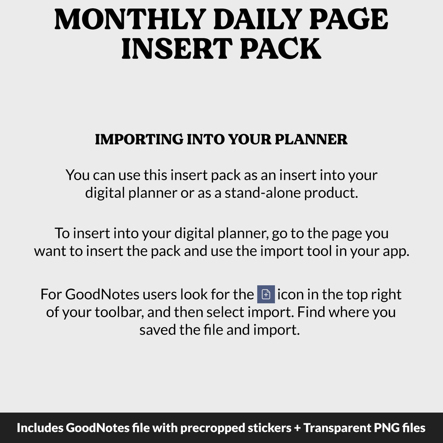 Linked Daily Portrait Digital Planner Insert | Waves | GoodNotes, iPad & Android