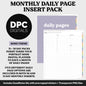 Linked Daily Portrait Digital Planner Insert | Boho | GoodNotes, iPad & Android